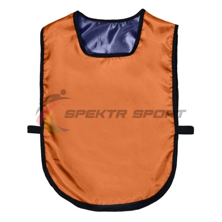 Купить Манишка футбольная двусторонняя универсальная Spektr Sport оранжево-синяя в Лысьве 